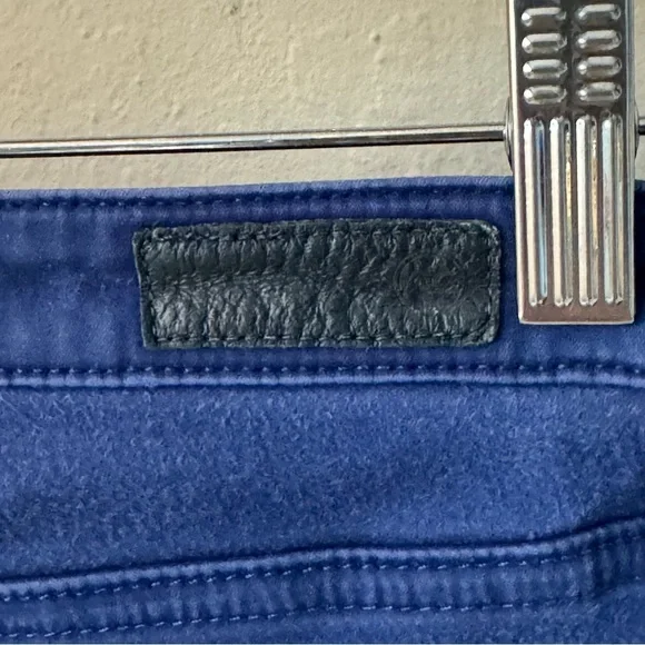 AG Adriano Goldschmidt Prima Cigarette Mid-Rise Stretch Sateen Jeans Royal Blue - Picture 11 of 15